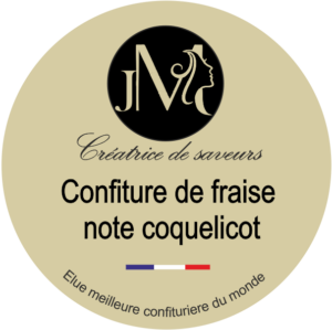 Confiture de fraise note coquelicot