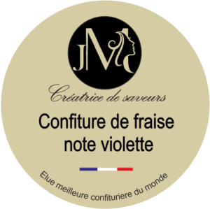 Confiture de fraise note violette