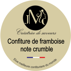 Confiture de framboise note crumble